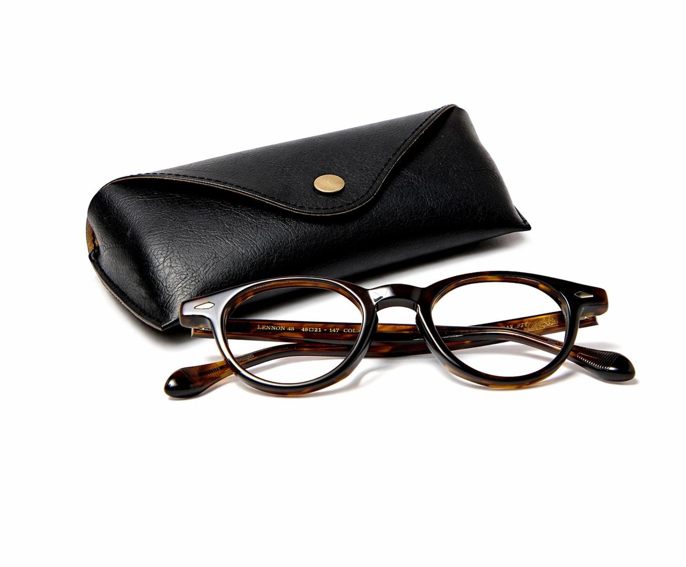Brown Acetate Eyeglasses, Classic Square Frame, Lightweight Everyday Glasses, Unisex Korean Style Optical Frame — view 8