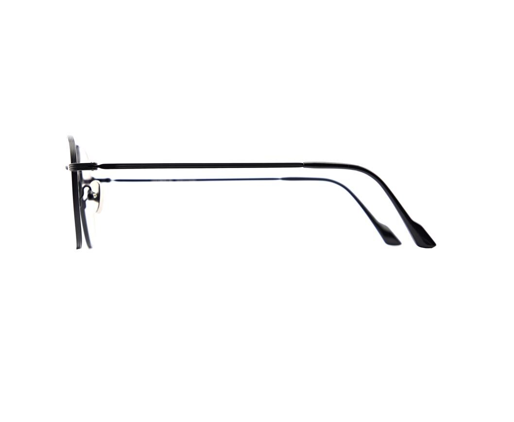 Square Aviator Sunglasses | Lightweight Black Metal Frame | Polarized UV | Korean Designer Eyewear | Unisex — view 8
