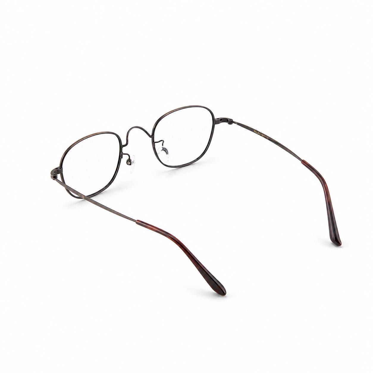 Minimal Metal Eyeglasses | Slim Round Square Frame | Lightweight Everyday Optical Glasses | Korean Design — view 4