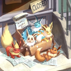 Eevees for Sale Art Print