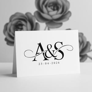 Custom Wedding Logo with Initials | Customizable Wedding Monogram | Couple Logo Design | Digital Download