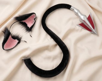 Devil Tail Ears Set Cosplay Costume Fantasy Halloween Accessory