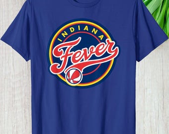 Indiana Fever Inspired Logo Retro Shirt, Basketball Custom Gift For Sports Fans Graphic Tee, Personalized Basketball Vintage Unisex T-Shirt