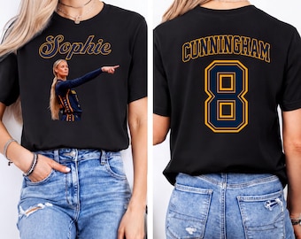 Sophie Cunningham 8 Fan-Shirt, Indiana Basketball Grafik-T-Shirt, Retro-Sportfanbekleidung, Hoodie mit Vorder- und Rückendruck