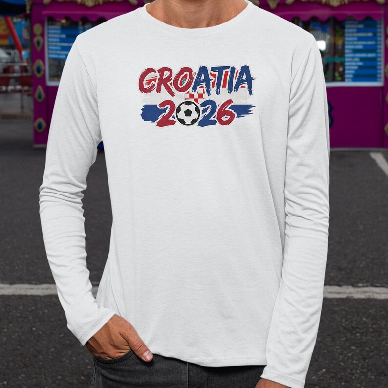 Soccer World Tournament Inspired Design, Animated Croatia Flag Tribute for Fans, Football Supporters Sports Gift Unisex T-Shirt image 8
