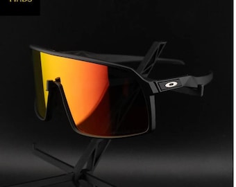 Snow Summer Polarized Sunglasses Black Frame & Red Lens