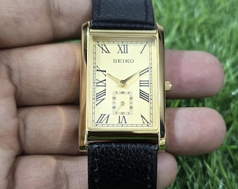 Vintage Rare Seiko Quartz 7N00-8A90 Thin Gold Tone Watch - Etsy