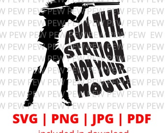 Dirige la estación, no tu boca- Tiro con trampa- Arcillas deportivas- SVG - JPG - PNG