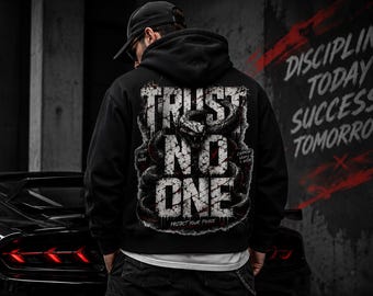 Trust No One Snake PNG | Dark Streetwear Graphic Design | Gothic Snake T-Shirt Design | Printable PNG Digital Download
