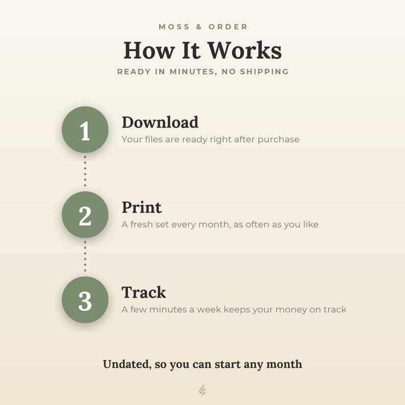 Monthly Budget Printable, Expense Tracker, Weekly Spending Log, Simple Finance Sheet, A4 Letter imagen 5