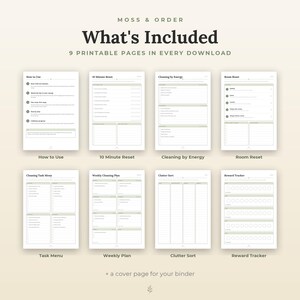 ADHD Cleaning Checklist Printable, 10 Minute Tidy, Low Energy Chores, Room Reset, A4 Letter imagen 5