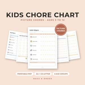 Ultimate Home Bundle Printable, Weekly Planner, Cleaning Schedule, Meal Planner, Home Binder, Kids Chore Chart, Sage, A4 Letter image 7