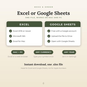 Budget Spreadsheet for Excel and Google Sheets, Monthly & Yearly Budget Planner, Expense Tracker, Savings and Debt Payoff, Auto Filling image 7
