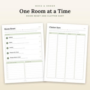 ADHD Cleaning Checklist Printable, 10 Minute Tidy, Low Energy Chores, Room Reset, A4 Letter imagen 4
