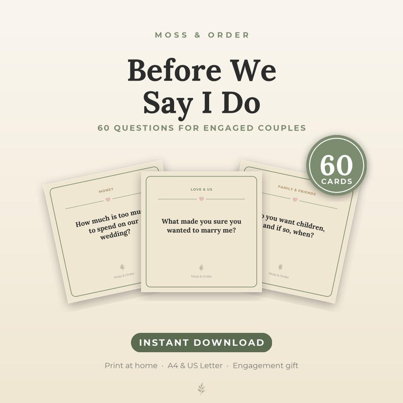 Ultimate Couples Bundle, 276 Printable Conversation Cards, Date Night Questions, Couples Advent Calendar, Valentine Cards, Gift image 4