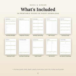 Budget Planner Printable, Monthly Bill Tracker, Savings, Debt Payoff, Expense Log, A4 Letter immagine 5