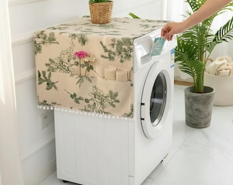 Stofkap voor multifunctioneel apparaat met opbergvakken | Wasmachine- en koelkastbeschermer