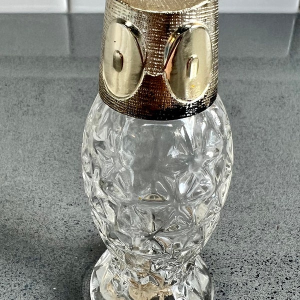 Vintage Avon Owl Candid Ultra Cologne clear Bottle (empty)