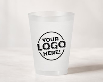 Custom Frosted Cups, Personalized Party Favors, Rustic Outdoor Drinkware