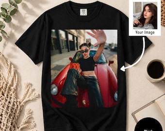 Comfort Colors Y2K Personalized T-Shirt, Vintage Car Style Custom Tee