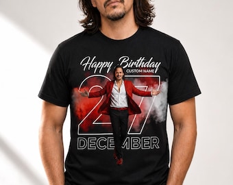 Comfort Colors Custom Photo Birthday T-Shirt, Personalized Birthday Shirt