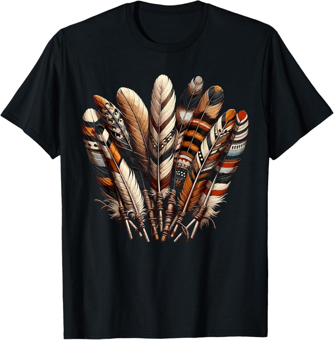Southwest Native American Indian Feather Art Unisex T-shirt - Etsy