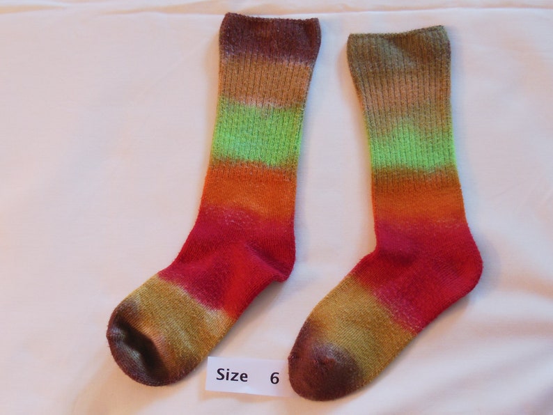 Children socks, dyed socks, bamboo socks, socks, OOAK image 1