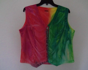 Girls Vest, Size extra large, 100% cotton, OOAK