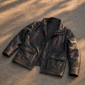 Women's Leather Biker Jacket, Vintage Moto Jacket, Western Jacket, Fashion Leather Jacket, Motorcycle Style, USA Duty Paid Shipping