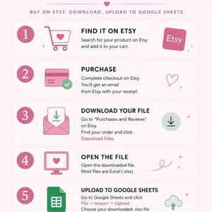 Sunday Reset Planner | Weekly Self-Care Checklist, Habit Tracker (XLSX File) image 6