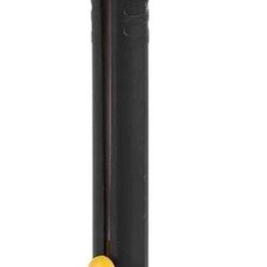 May include: A black pen-shaped eraser with a rectangular white eraser tip. The eraser has a yellow slider and a ridged grip for control. The design is sleek and functional, suitable for artists and students.