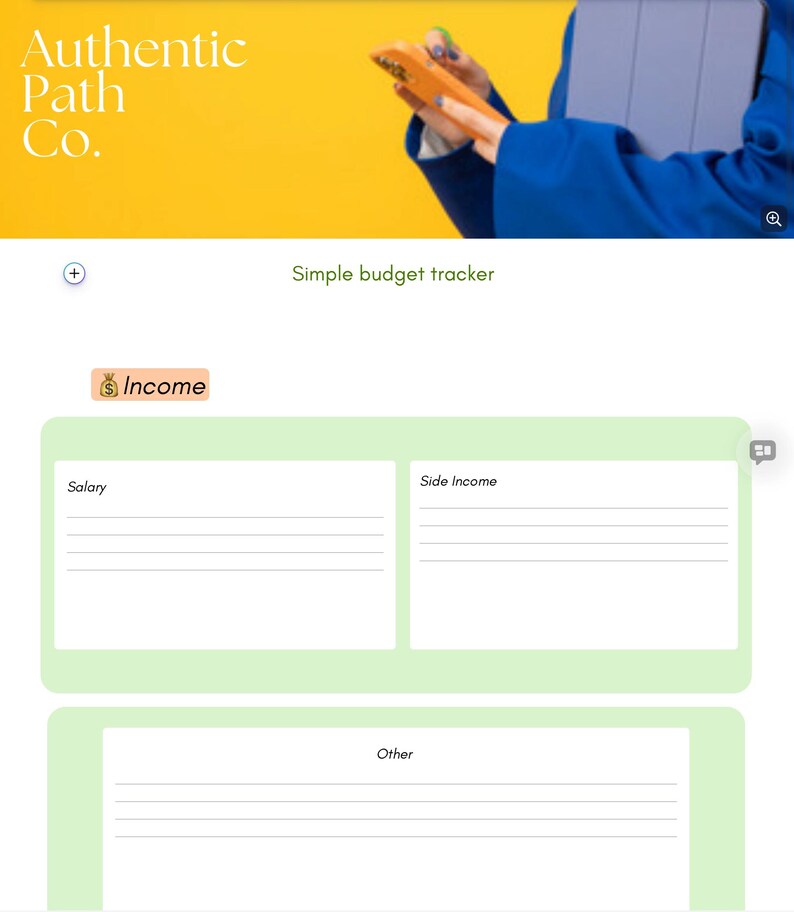 Minimal Budget Planner | Monthly Finance Tracker | A4 PDF (instant ...