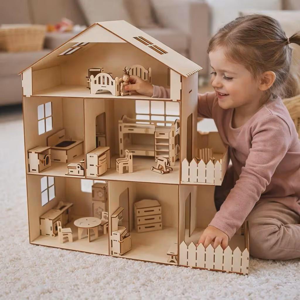 Wooden dollhouse - Etsy 日本
