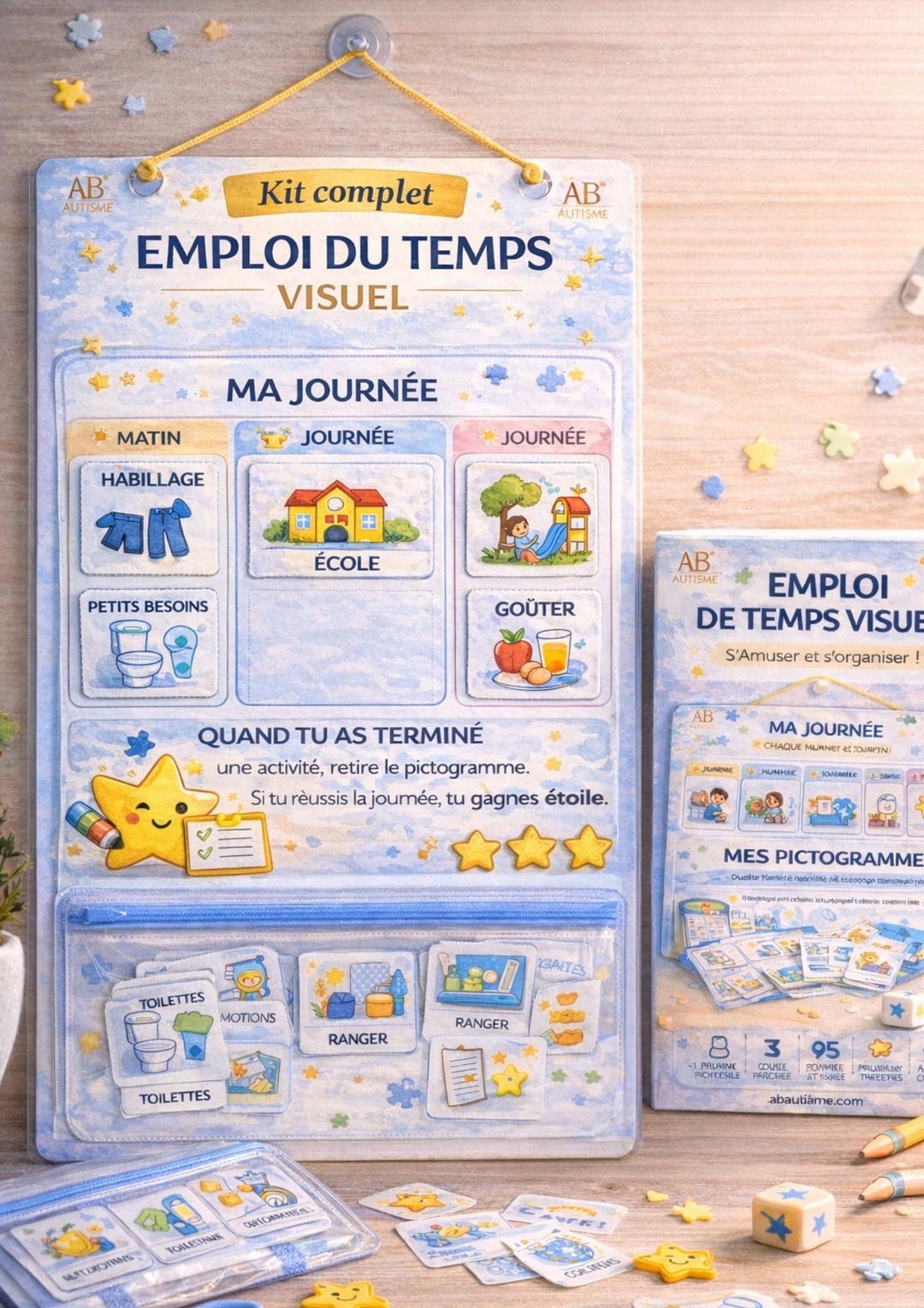 Kit complet Emploi du Temps Visuel TSA | Routine Enfant Autiste ...