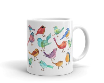 Songbird Watercolor Mug