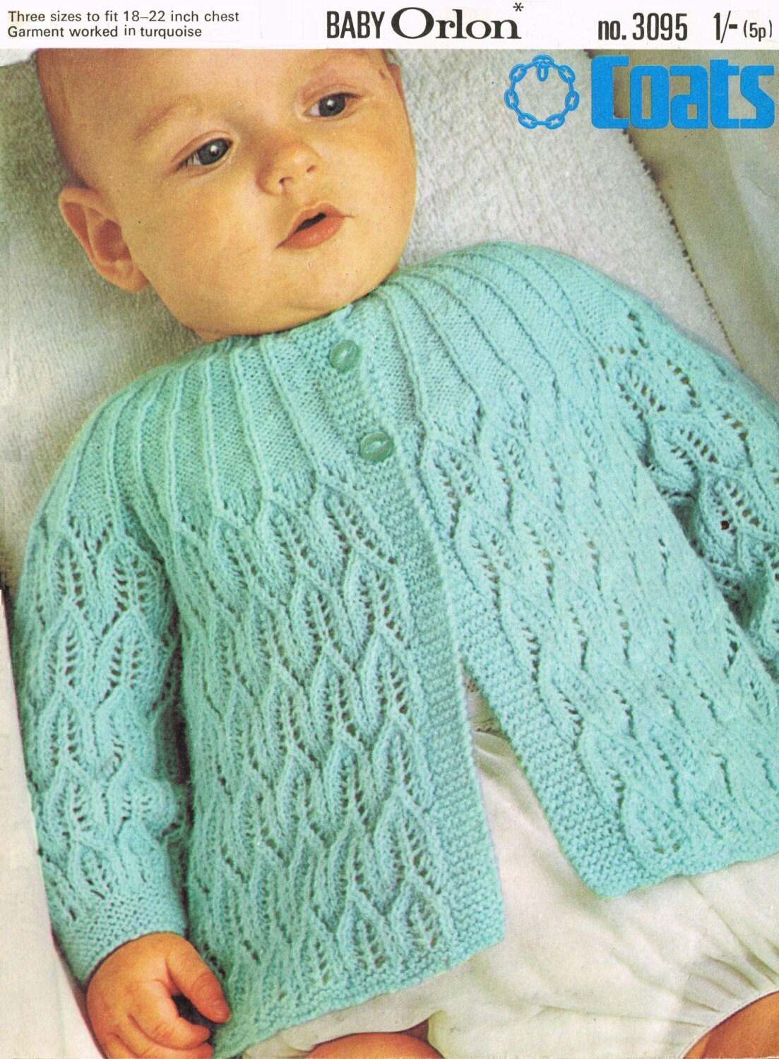 Baby Matinee Jacket in 4 ply for sizes 18 22 ins Coats | Etsy