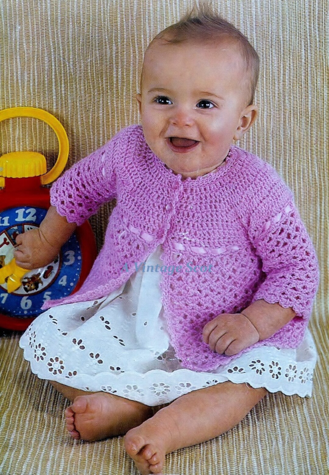 Baby Matinee Jacket Instructions for 4plydk / 8ply and QK Etsy