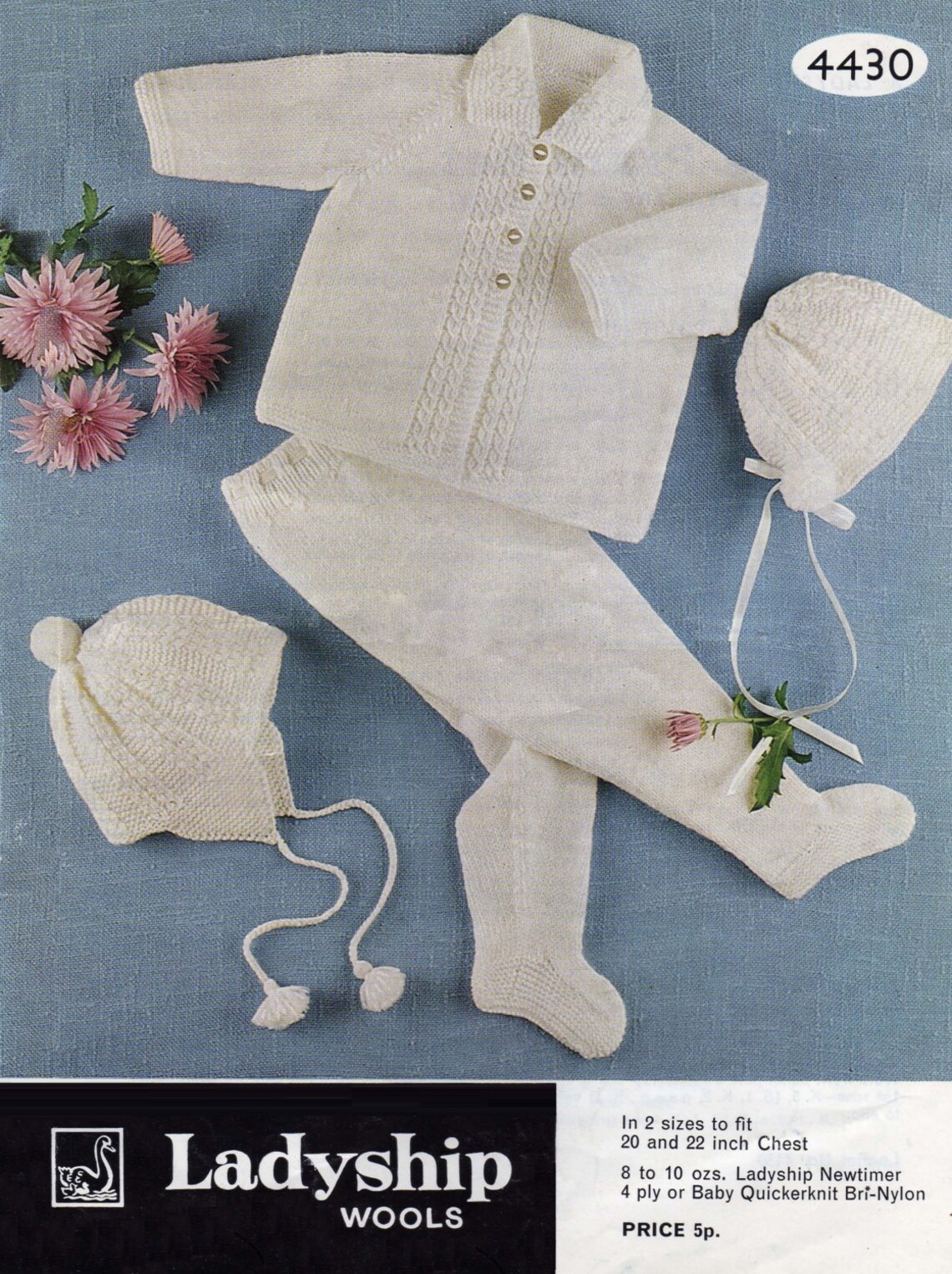 PDF of a Vintage Baby Knitting Pattern Ladyship 4430 4ply & Etsy