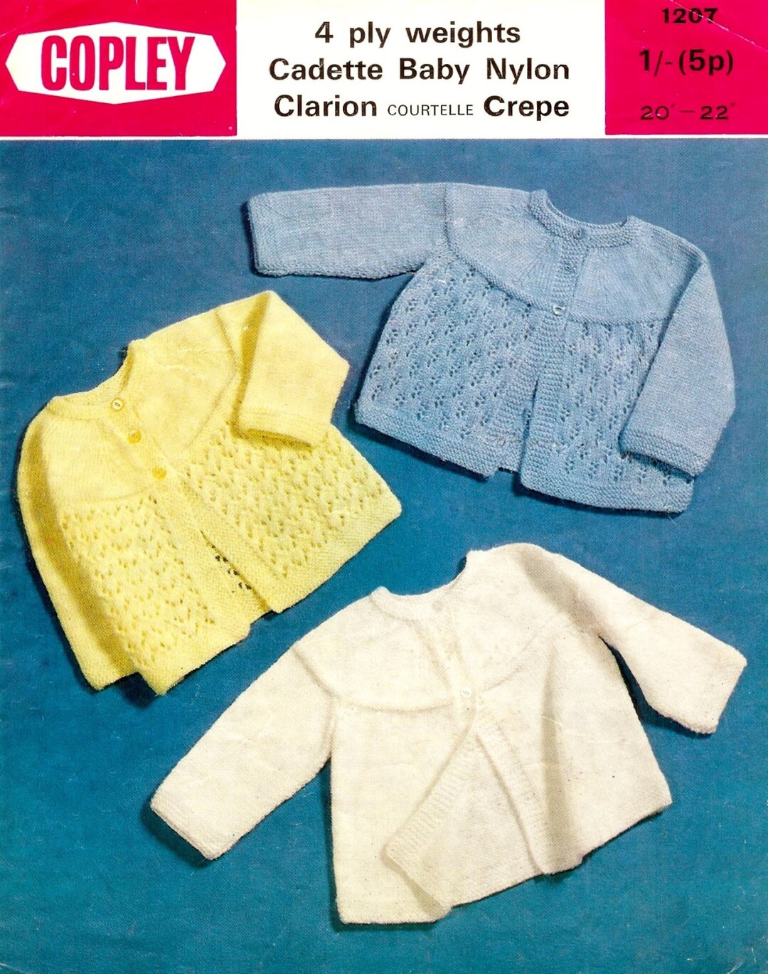 Baby Matinee Jacket 3 Styles in 4 Ply for Sizes 20 22 Ins Etsy Australia