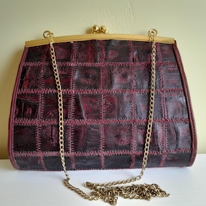 Vintage Genuine Leather Patchwork Handbag