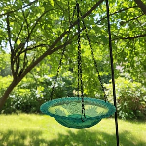 Hanging Bird Feeder,Hanging Bird Flower Shaped Birdbath For Garden Yard Farm Supplies Hummingbird Feeder,Outdoor Decor, Zen garden