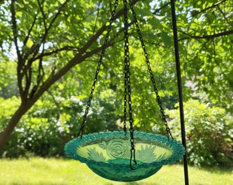 Hanging Bird Feeder,Hanging Bird Flower Shaped Birdbath For Garden Yard Farm Supplies Hummingbird Feeder,Outdoor Decor, Zen garden
