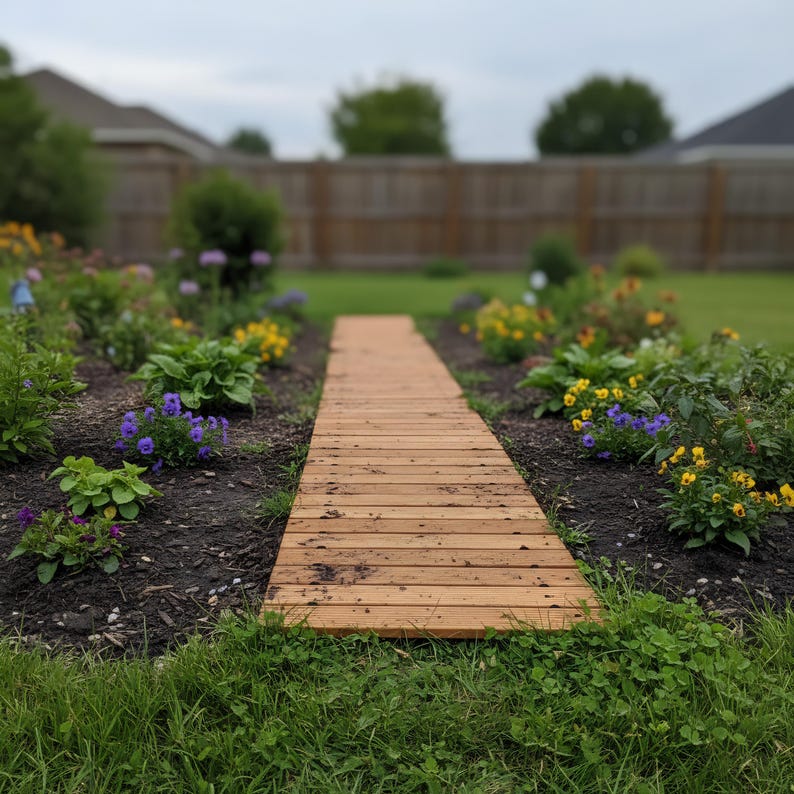 Wooden Garden Pathway Roll,foldable Outdoor Walkway for Garden,lawn ...