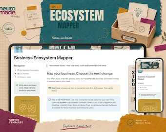 Business Ecosystem Notion Template: Map Your Tools and Workflows
