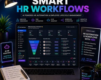 n8n Workflow - HR Automation + AI-mall — Snabbare rekrytering och onboarding