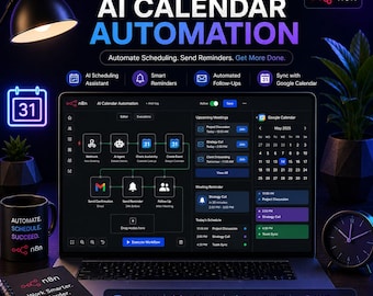 Assistente calendario AI (n8n) — Pianificazione automatica e gestione del calendario Google