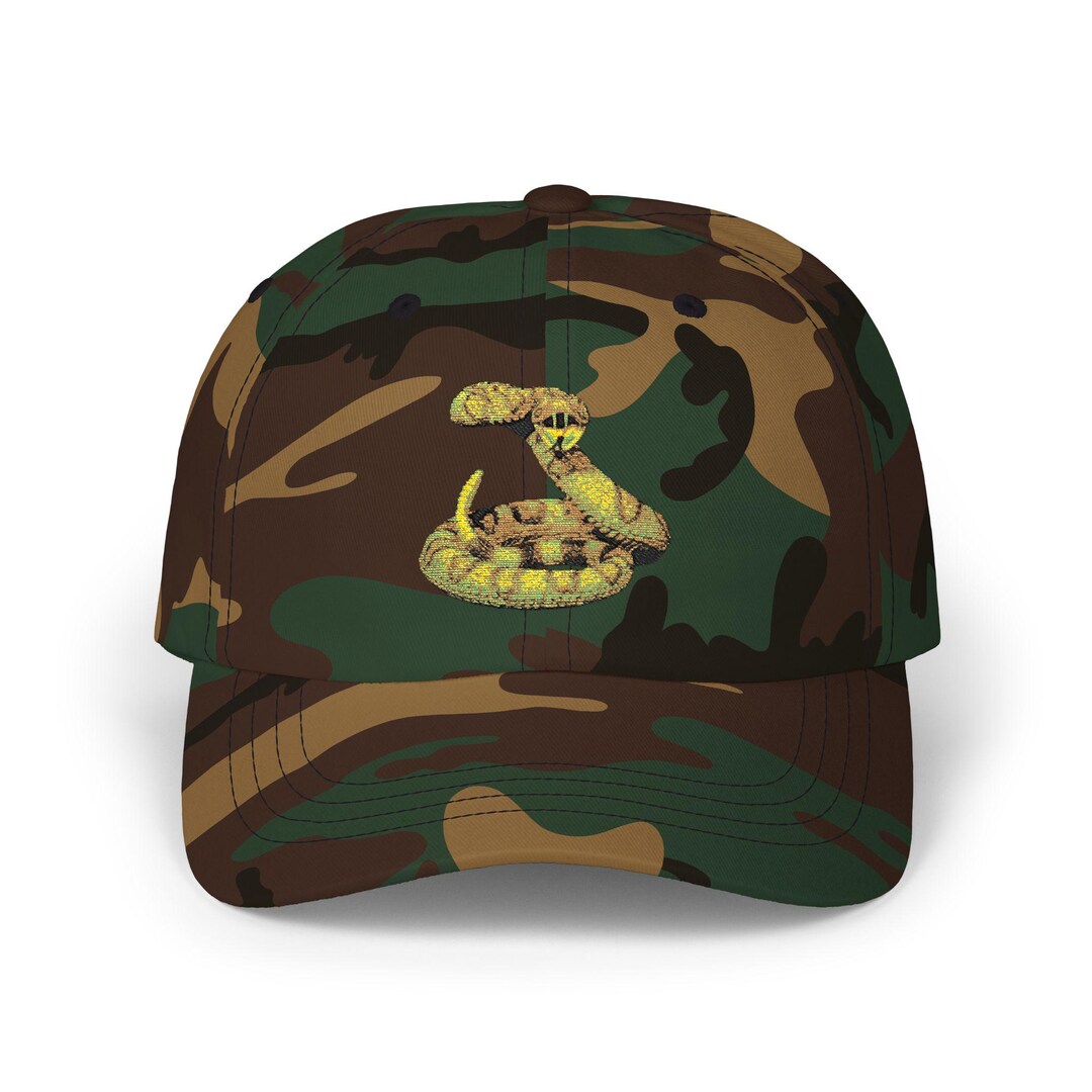 Script R Rattler Hat Rattlesnake Illustration Cap | Dad Hat, Snake Embroidered Baseball Cap ...