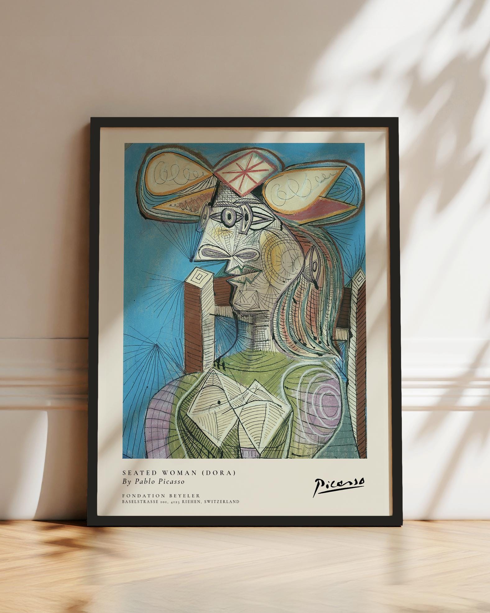 Picasso seated woman - Etsy 日本