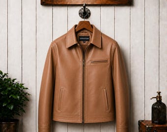 Women’s Handmade Leather Bomber Jacket Classic Fit Vintage Outerwear