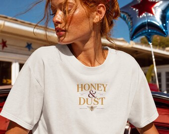 Honey & Dust T Shirt, Vintage Americana Graphic Tee, Unisex Old Money Shirt, Silent Luxury Tee, Western Aesthetic Gift, American Honey